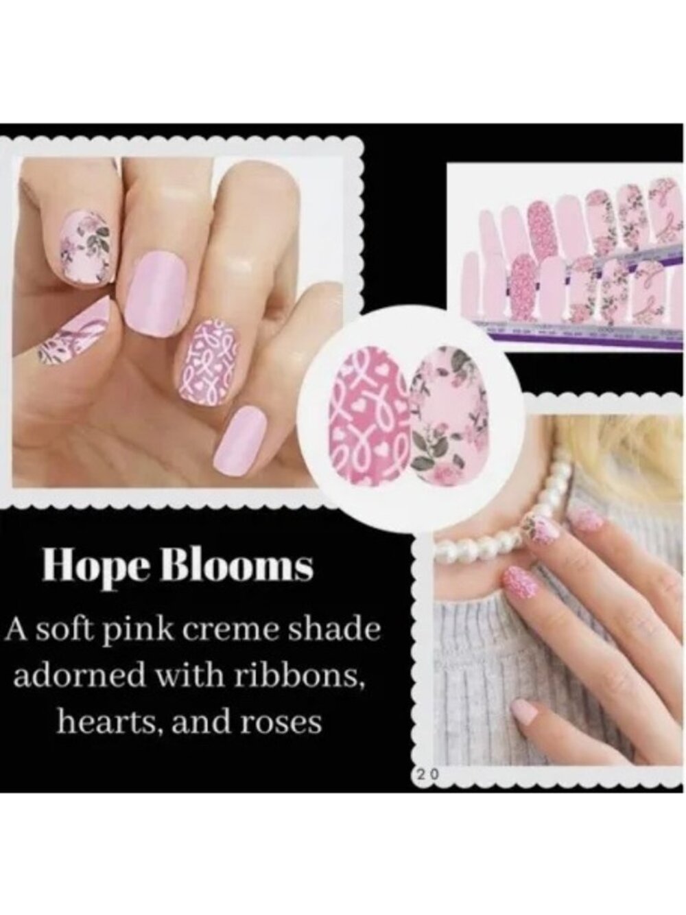 Color Street Bundle Original Breast Cancer Hope Blooms Made In USA NOS HTF